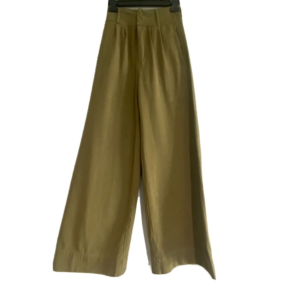 Fashion Nova Pants City Chic  Women’s XS Wide Leg Palazzo Green
